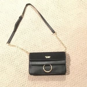 Guess cross body small black purse